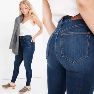Madewell Jeans 26 Curvy High Rise Skinny Blue Denim Sussex Wash
